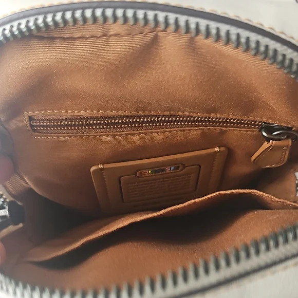 Coach Logo Leather Crossbody Bag - Picture 5 of 11